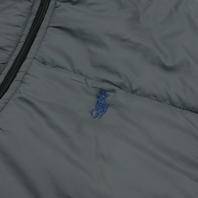 Grey Polo Puffer Jacket