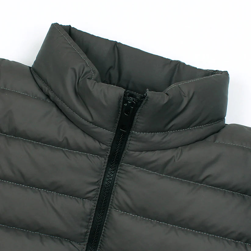 Charcoal Grey Polo Puffer Jacket
