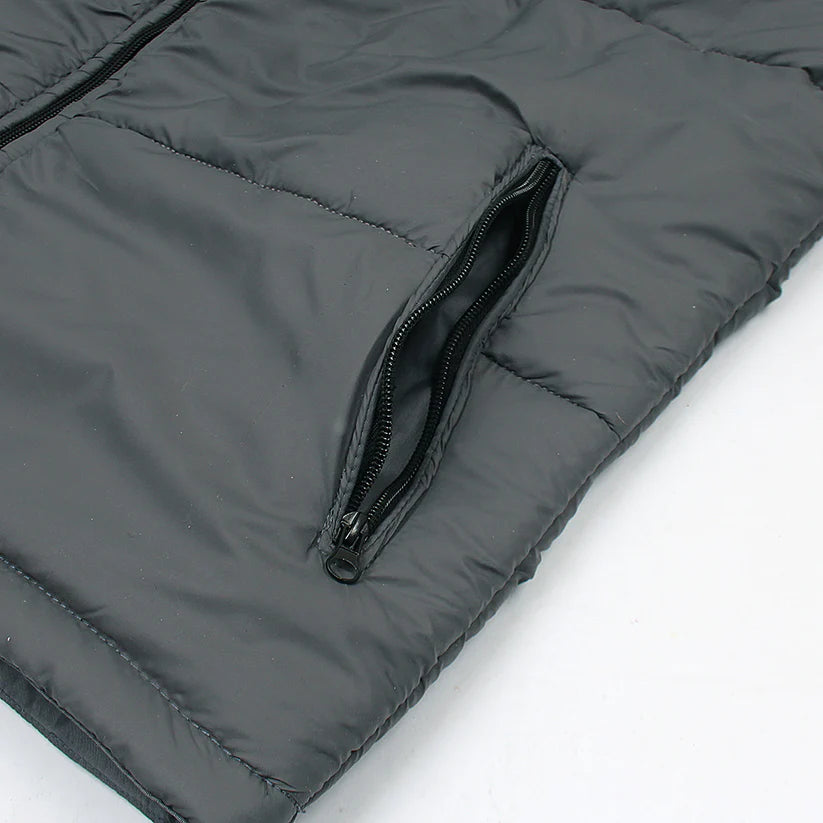 Grey Polo Puffer Jacket