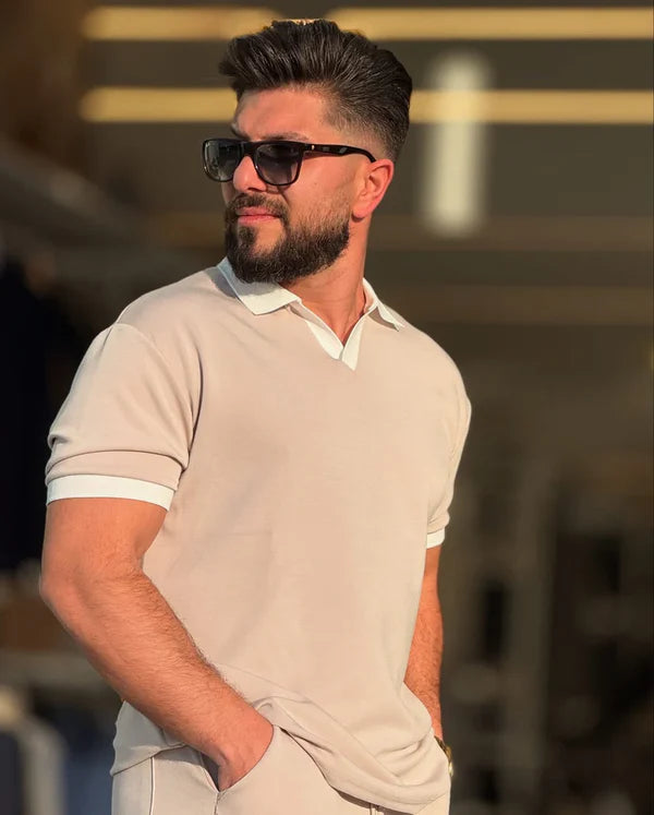 Premium Collar Tee & Trouser Set